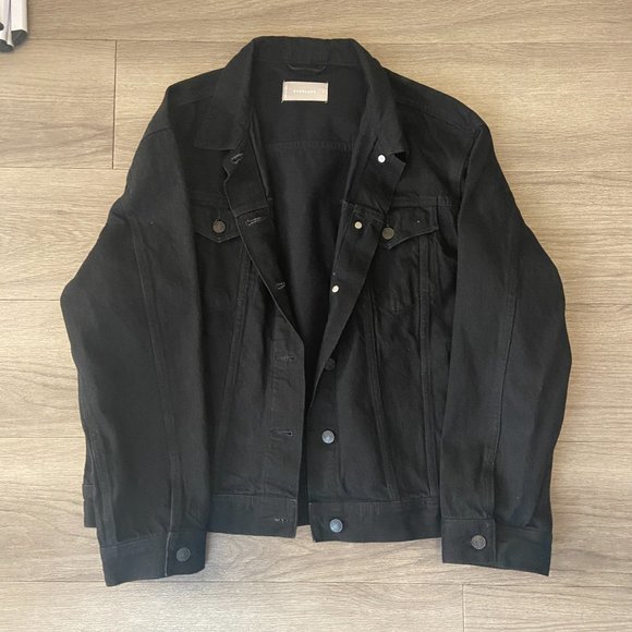 Everlane The Denim Jacket in Black Size XL - Picture 3 of 7